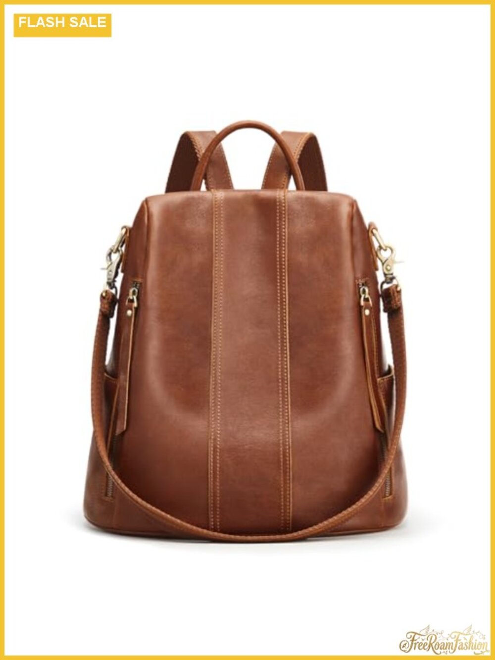 Genuine Leather Women's Anti-Theft Backpack Purse Travel Rucksack 3 Ways